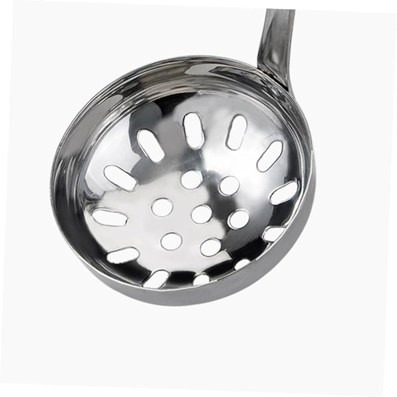 Stainless Steel Long Handle Colander Spoon And Soup Skimmer Set 2Pcs - Image 5